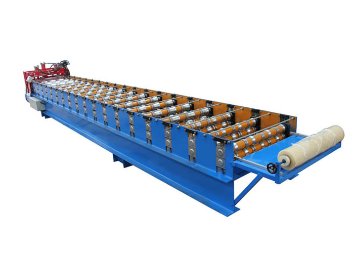 Easy Operation Steel Tile Forming Machine , Roof Tile Forming Machine Material Width 1250mm