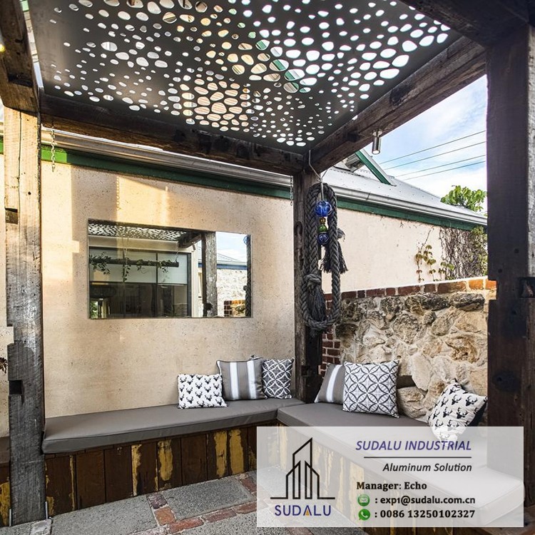SUDALU Outdoor Laser Cut Decoration Panel Aluminum Shading Screens Perforated Panel from Foshan