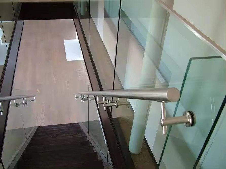 Stainless Steel Balustrade Handrail Glass Tube Bracket Stair Railing Fittings