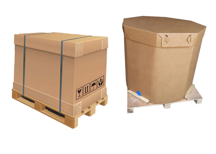 220l 1000l Paper Liquid Package IBC Tank Container With Valve