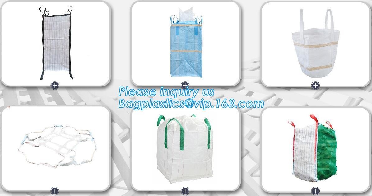 customizable PP u-panel baffle big bag /coated white woven PP jumbo bag/ventilated 4 panel baffle bag/all colors availab