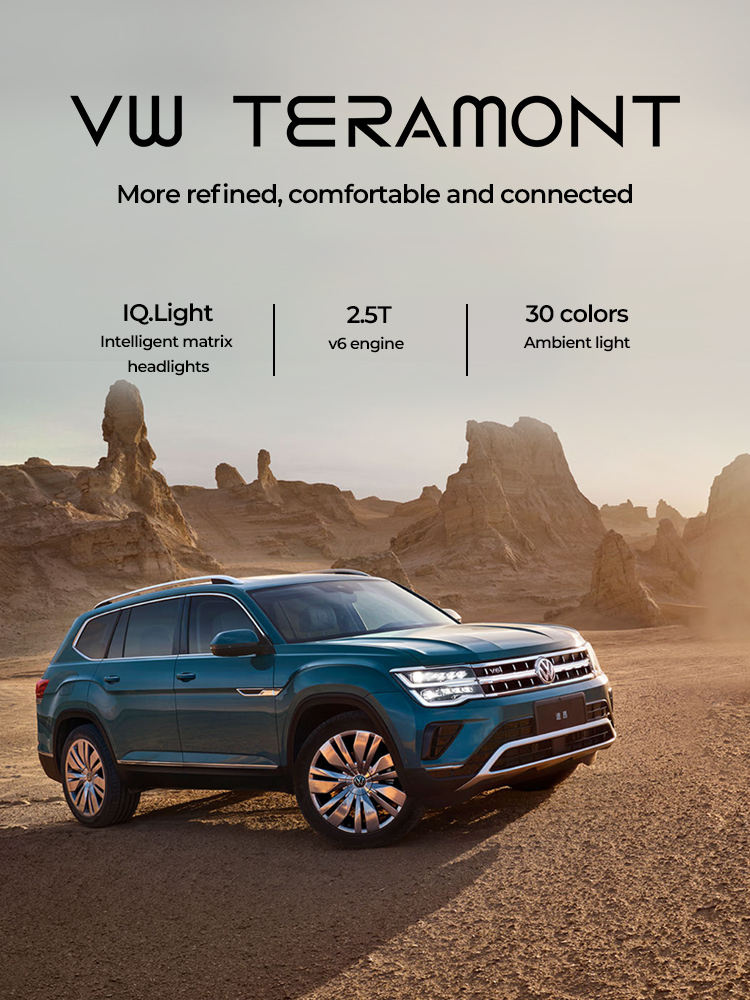 2023 VW Teramont Car Fuel Pump Best Seller Used SUV in with TPMS Maximum Power of 100-150Ps Petrol Engine and LED Lights