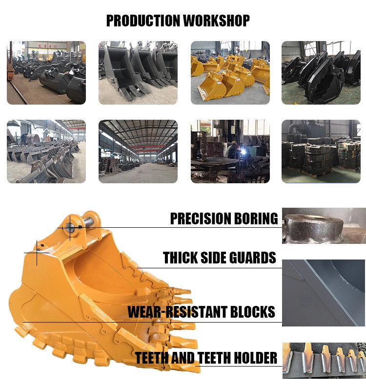 Sany Q345B Alloy Steel Mini Excavator Rock Bucket For Subway