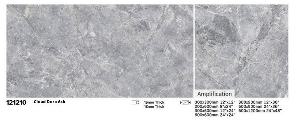 Firebrick Full Body 600x1200x15mm Antibacterial Brown Floor Paving Tile For Terrace