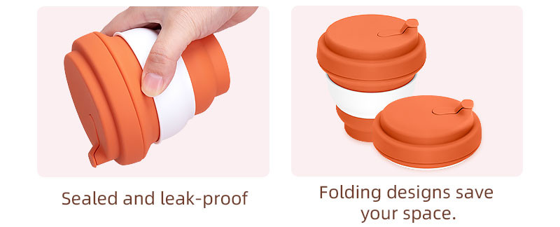 8oz 10oz 12oz Silicone Roll Up Folding Water Bottle Non Toxic