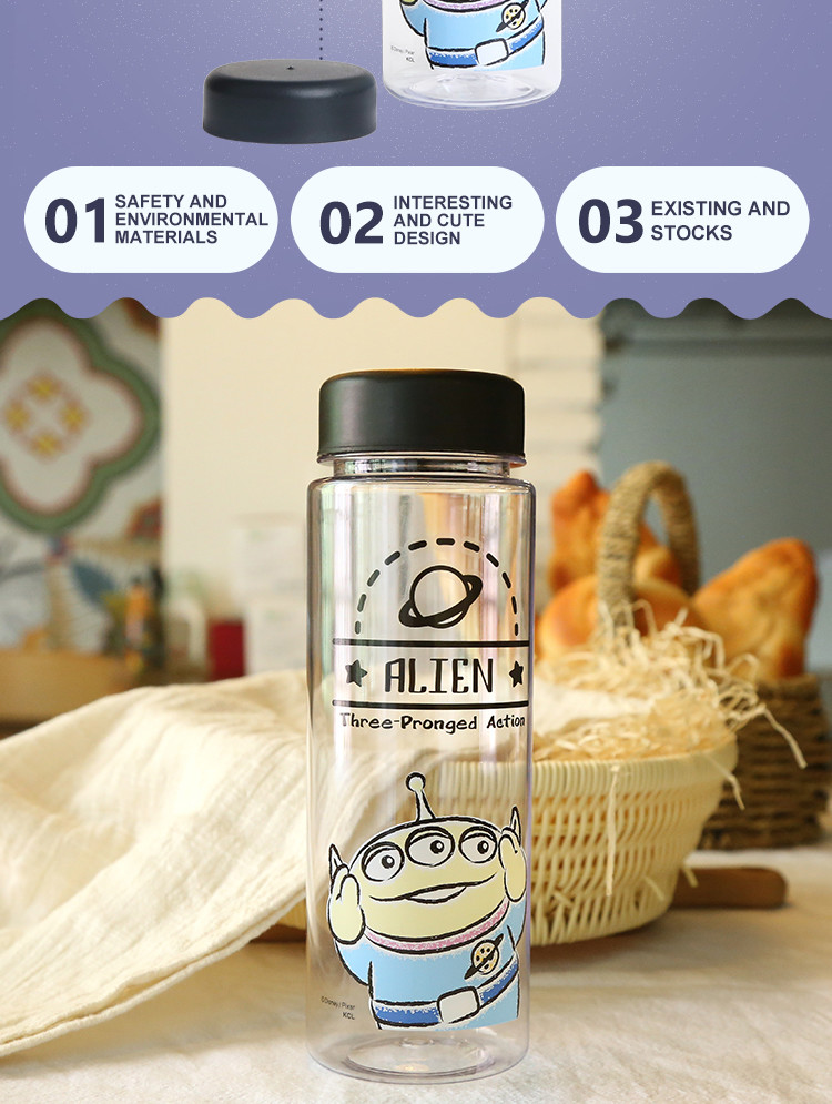 Cartoon design children's plastic drinking cups with LIDS