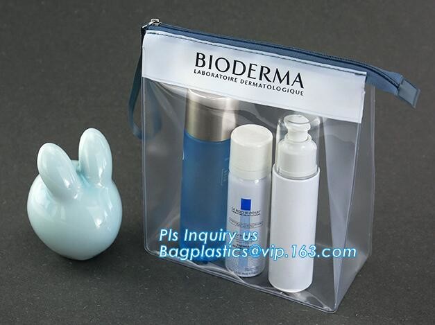zipper slider bag cosmetic packaging slider bag, make up bag promotional cosmetic bag slider bag, toiletry pouch eva cos