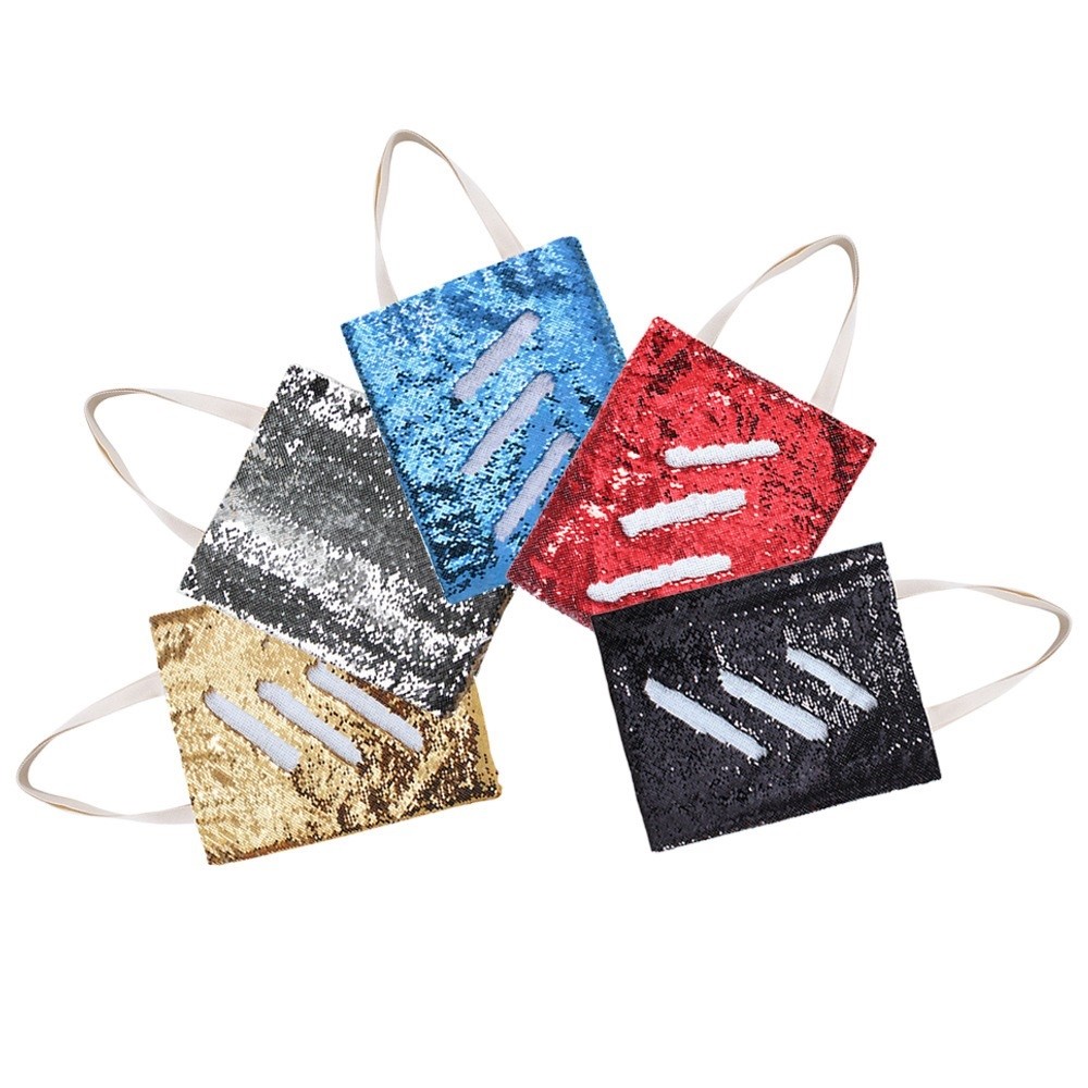 Customizable DIY Sublimation Blanks Magic Sequin Tote Bag 40*34cm