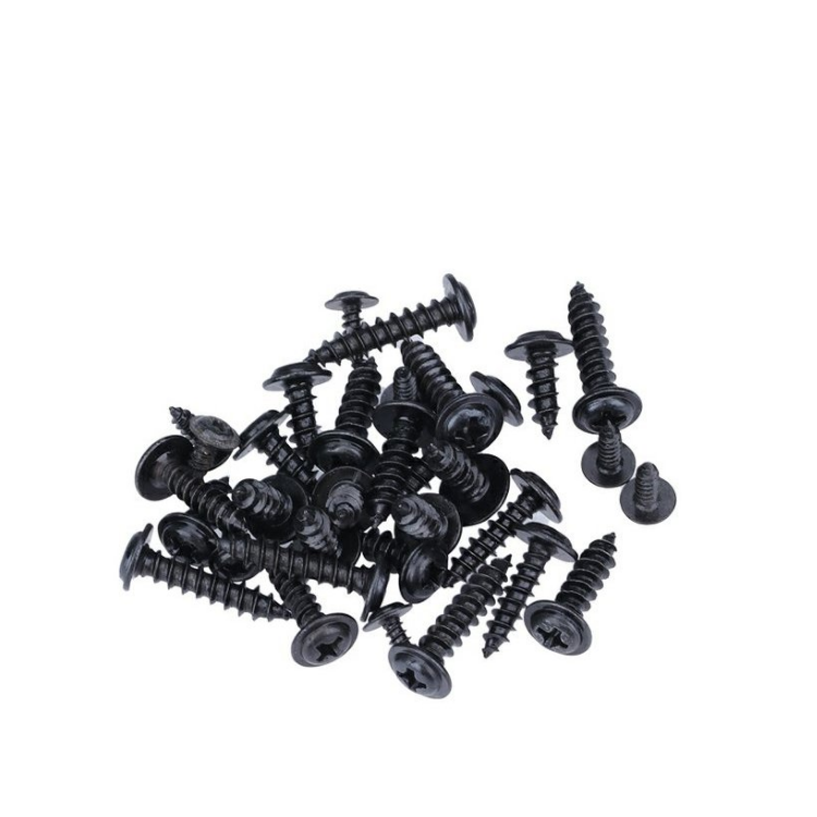 Stainless Steel Black Zinc Pan Washer Head Self Tapping Sheet Metal Screw with Collar
