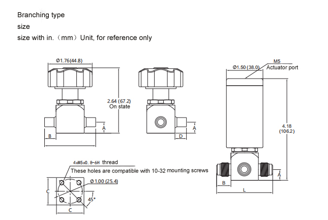 1/4in Pneumatic Pressure Control Valve Low Pressure 150psi Diaphragm Type 3