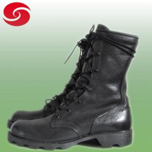 Buy cheap Combat tactical boots Genuine Leather Black Boot Mens Rubber Sole 6 8 Height product