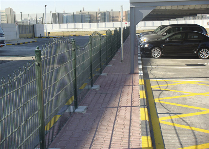 Bending Top Powder Coating 50*200mm Welded Wire Garden Fence