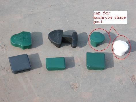 Easy Install Garden Fence Posts Metal Plastic Fence Post Caps Various Styles / Colors