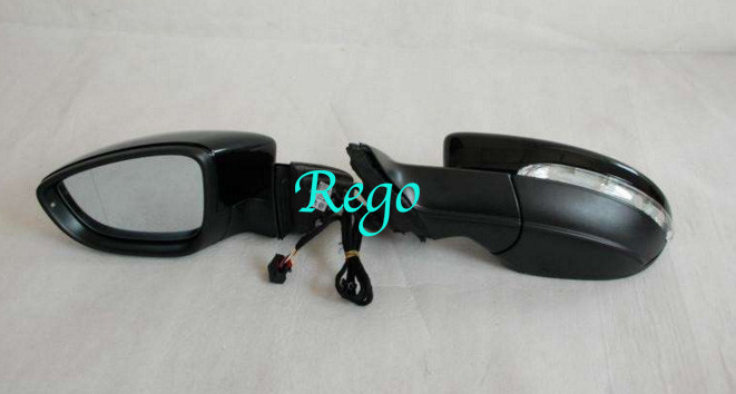 Audi A8 Car Side Mirror Replacement Left With Black / White Color 1 Year Warranty