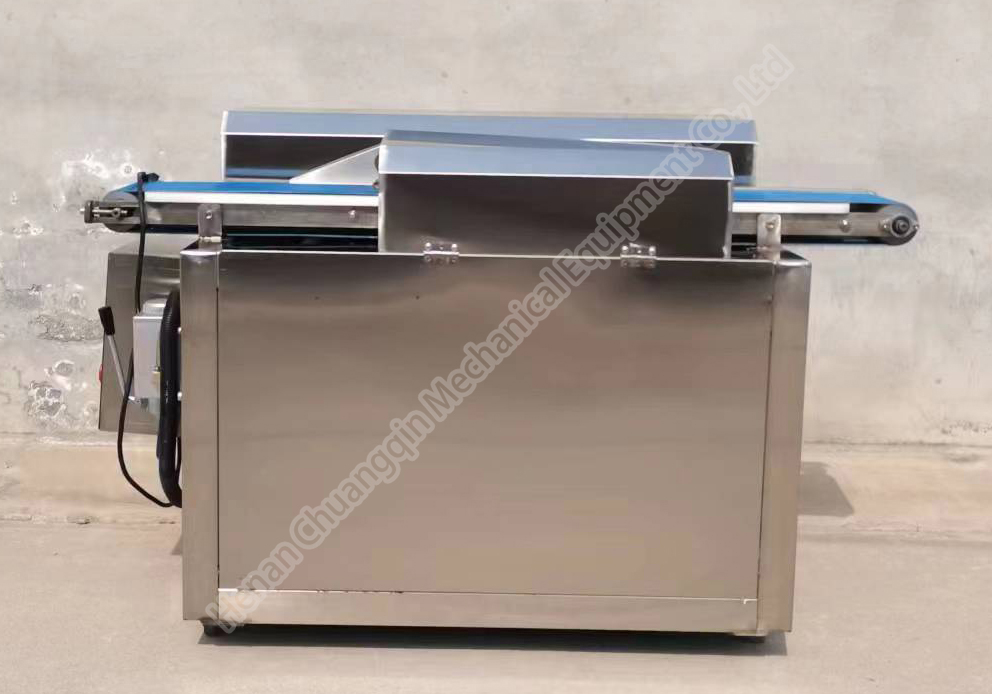 0.75kw Chicken Breast Slicing Machine Chicken Fillet Slice Cutter 3-15m/min