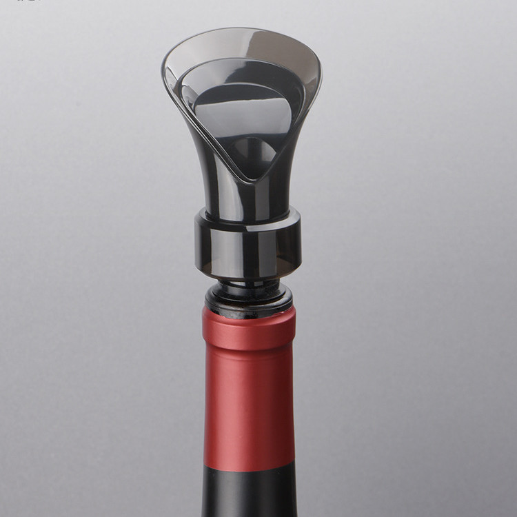 Shatterproof Reusable Wine Pourer Stopper 2 In 1 Easy To Use FDA