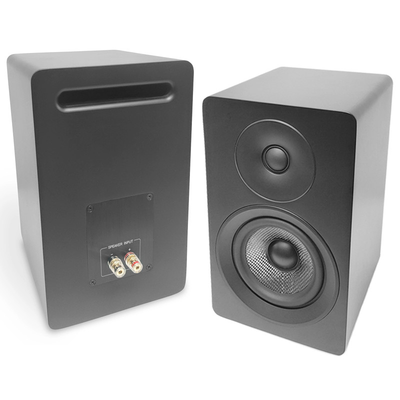 2 Way Stereo Passive Bookshelf Speakers With Bass Port Wooden Home Theater System Speakers