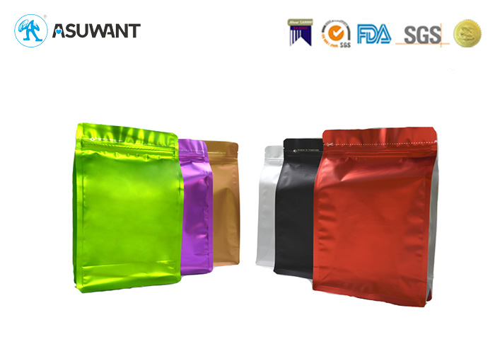 Metallized Standing Flat Bottom k Coffee Stand Up Bags