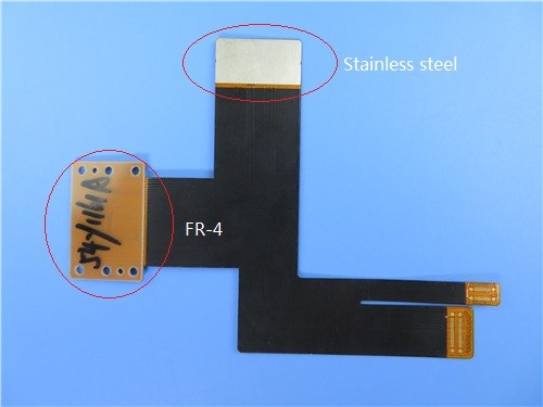 Polyimide 0.5mil Flexible PCB Board With Yellow Coverlay