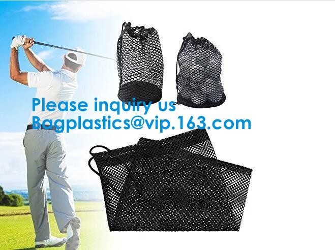 Promotion Small Polyester Mesh Drawstring Bag Customs Size and Logo printing Round Bottom Drawstring Mesh Bag For Sport,