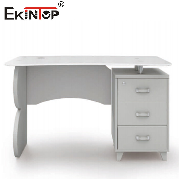 small glass computer desk