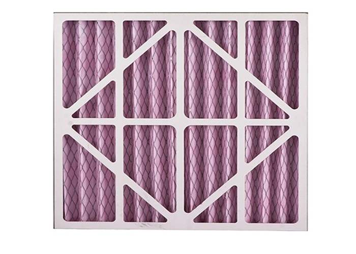 Non Woven Fabric G3 G4 Pleated Panel Filter For Air Conditioner
