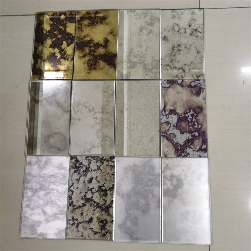 Hotel Antique Style Silver Mirror For Interior Decor Customized Size