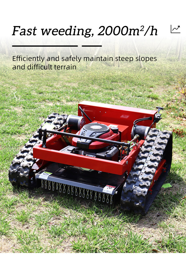 OEM ODM Mini Crawler Lawn Mower Small Automatic Lawn Mower Fast Weeding