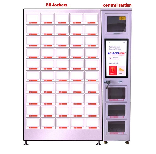 Automatic Locker Vending Machine With 50 Lockers Souvenir Vending Machine Gift Vending Machine