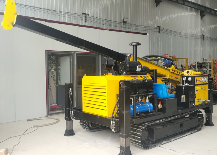0-80 Rpm Dth Crawler Mounted Drill Rig 280 Meters Depth