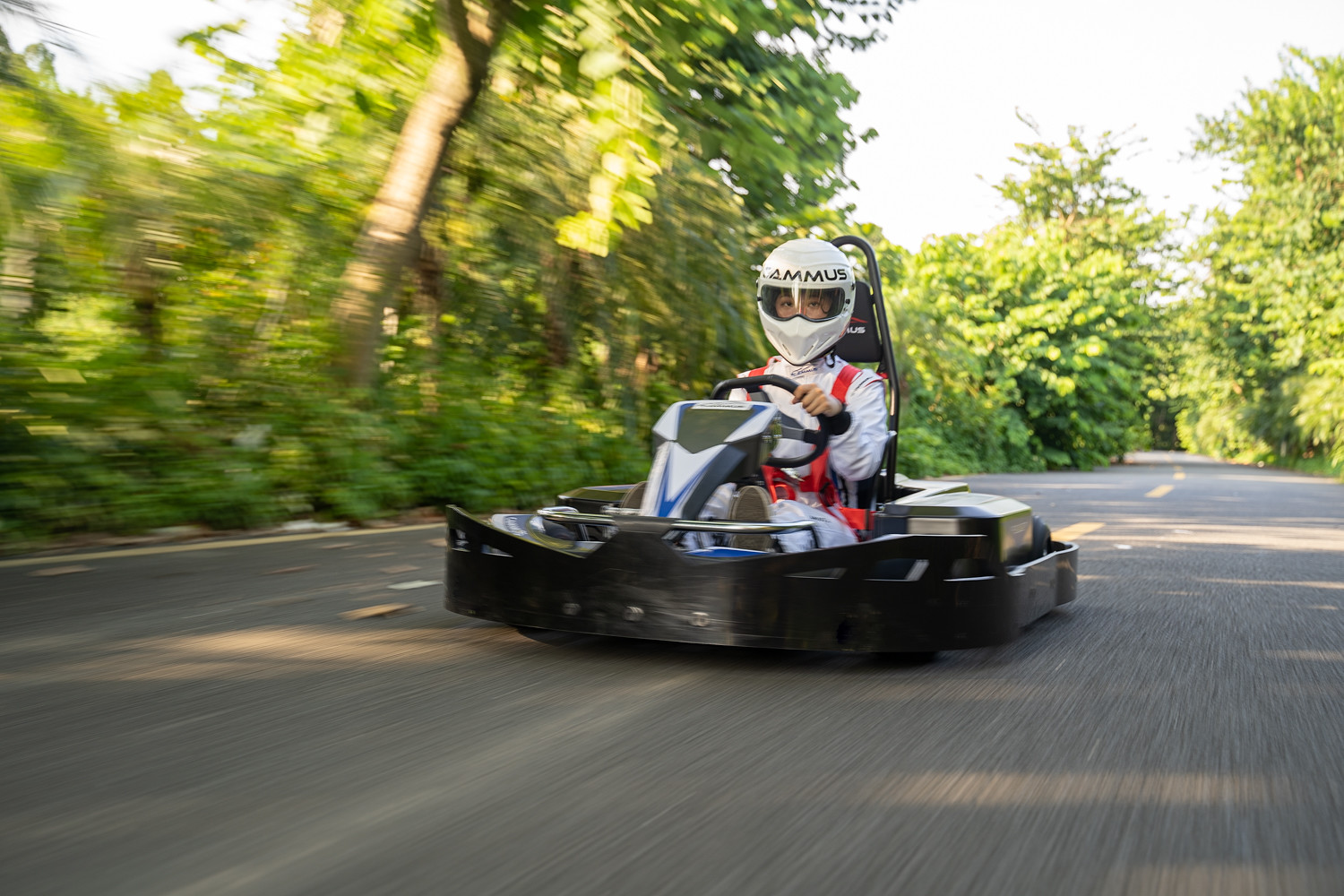 APP Control 28km/H Electric Mini Go Kart 3H Running With Belt Drive