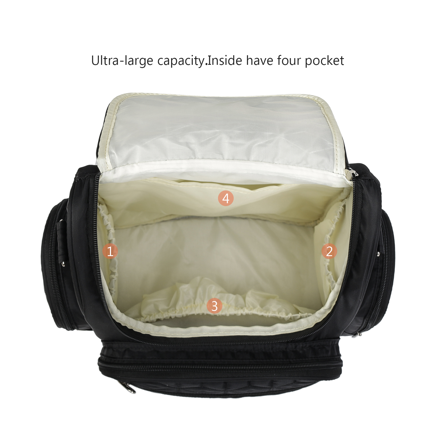 Waterproof Maternity Bag Baby Diaper Bag Large Multifunction Travel Backpack with Bottle Bag stroller strap foe Mom&Dad