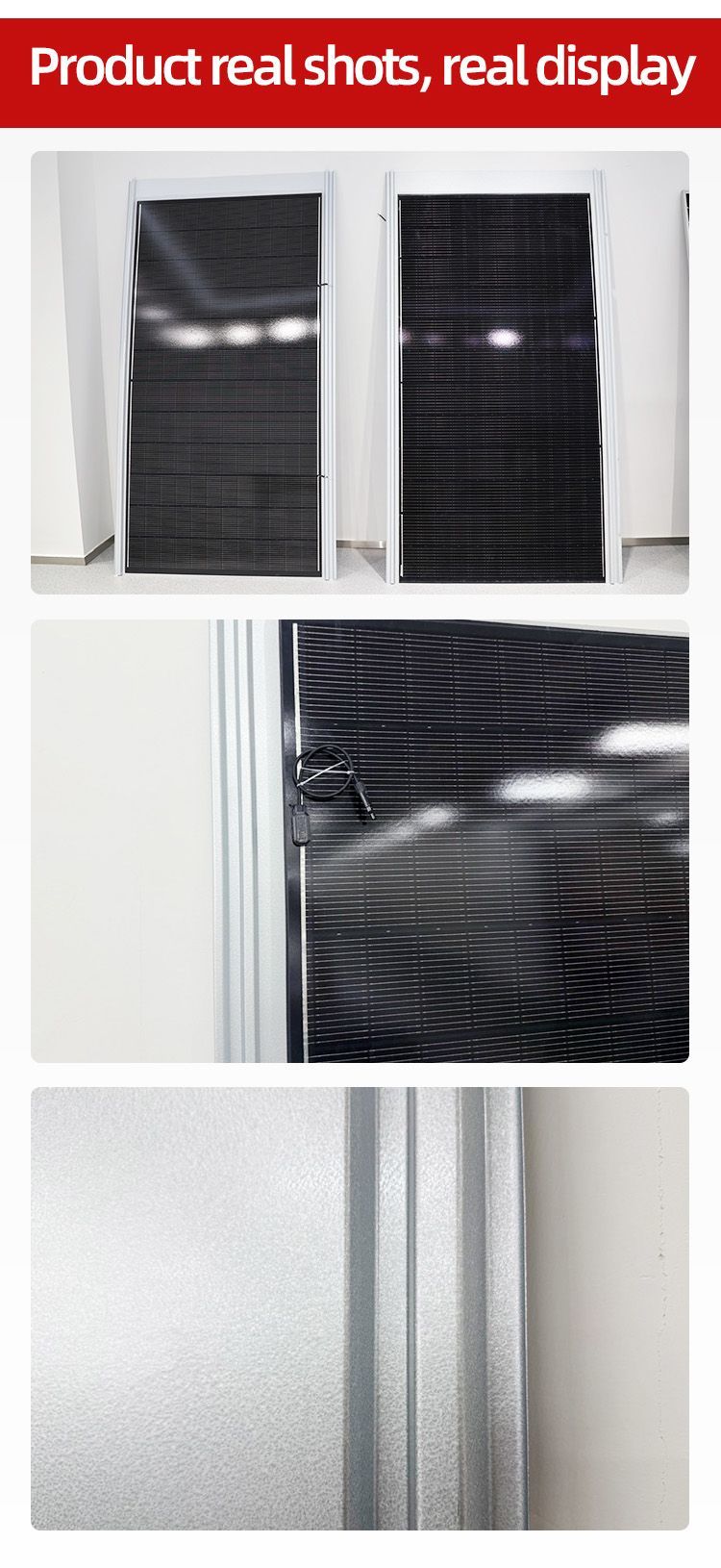 Big Size Flat Steel Black BIPV Solar Modules Metal Sheet