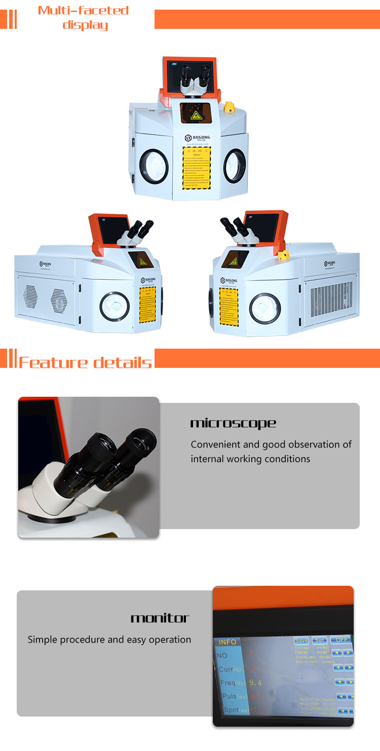 100W Portable Jewelry laser welding machine price for jewelry gold silver welding hot sale
