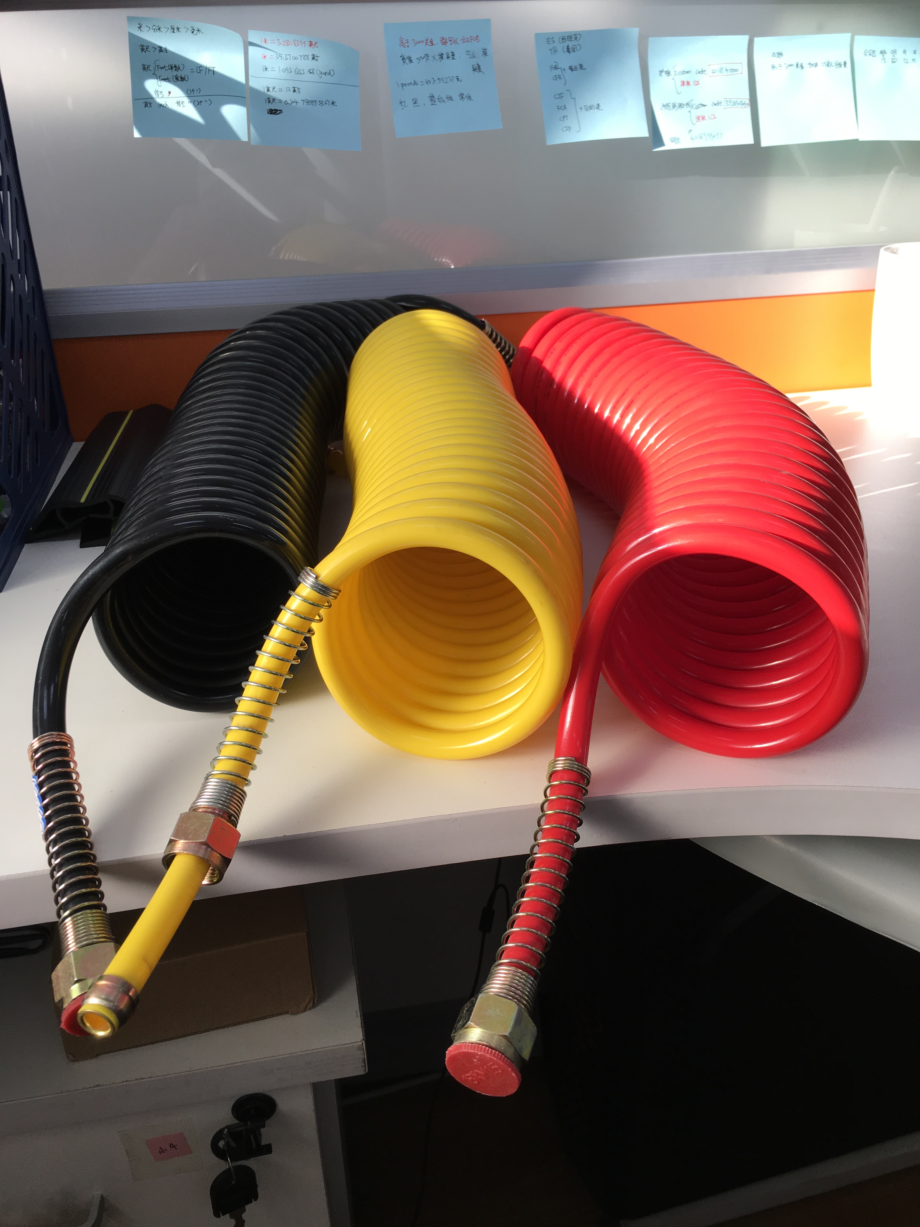 12mm Screw ID Pneumatic Spiral Hose for Air Brake -40F--200F in Truck/Trailer Parts