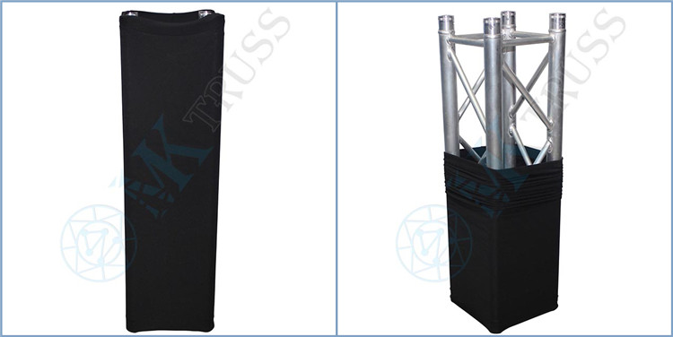 Lighting Truss Box Corner Black Truss Scrim/Cover 1m for Stage Lighting Design Display