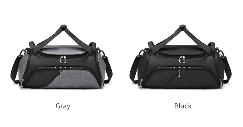 Solid Color Foldable Packable Duffel Bag Antifouling Multi Compartment