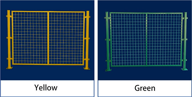 Q235 Steel Powder Coated Temp Construction Fence