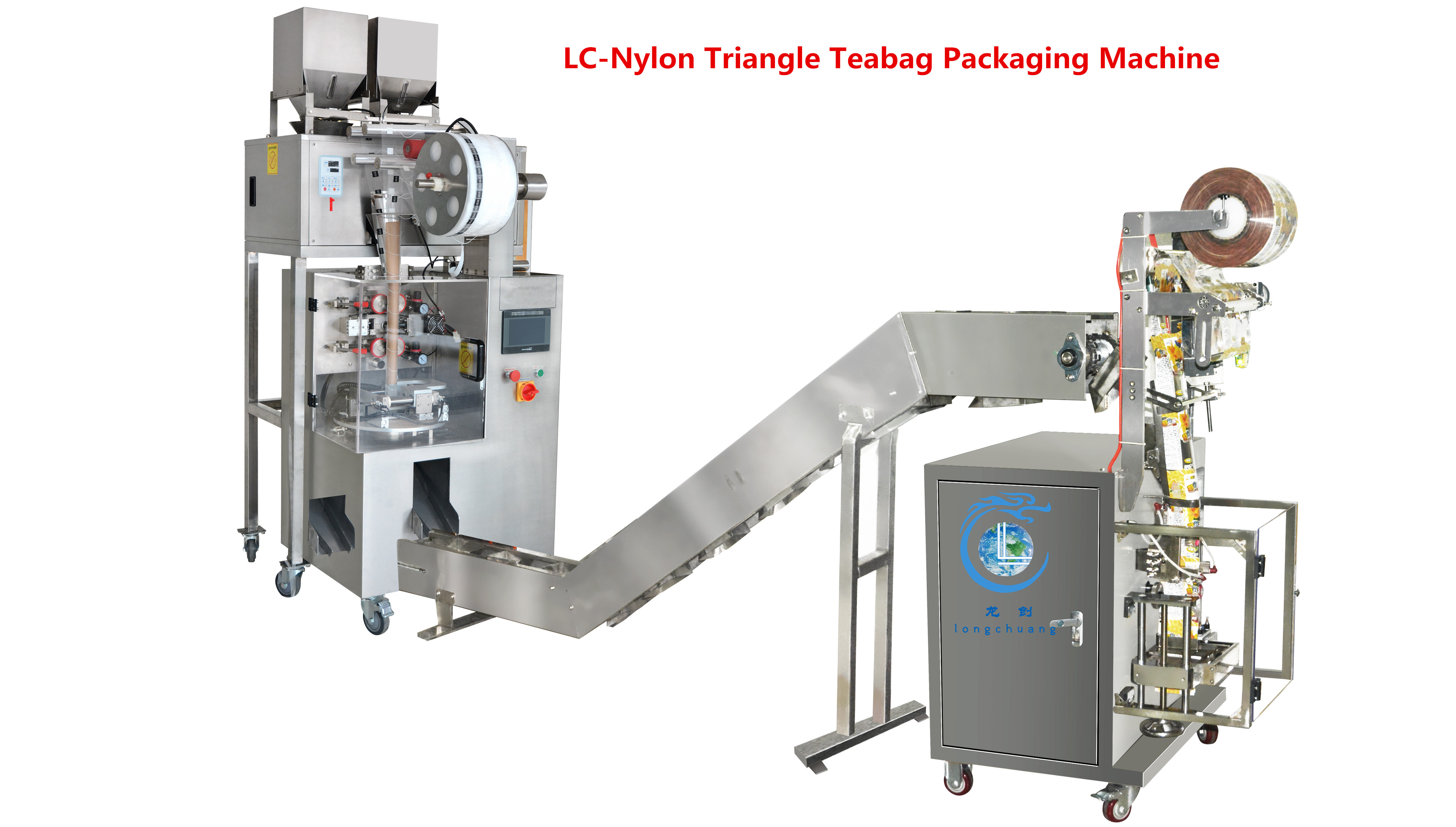Herbaceous Teabag Packaging Machine Nylon Triangle Tea Bag Sealing Machine