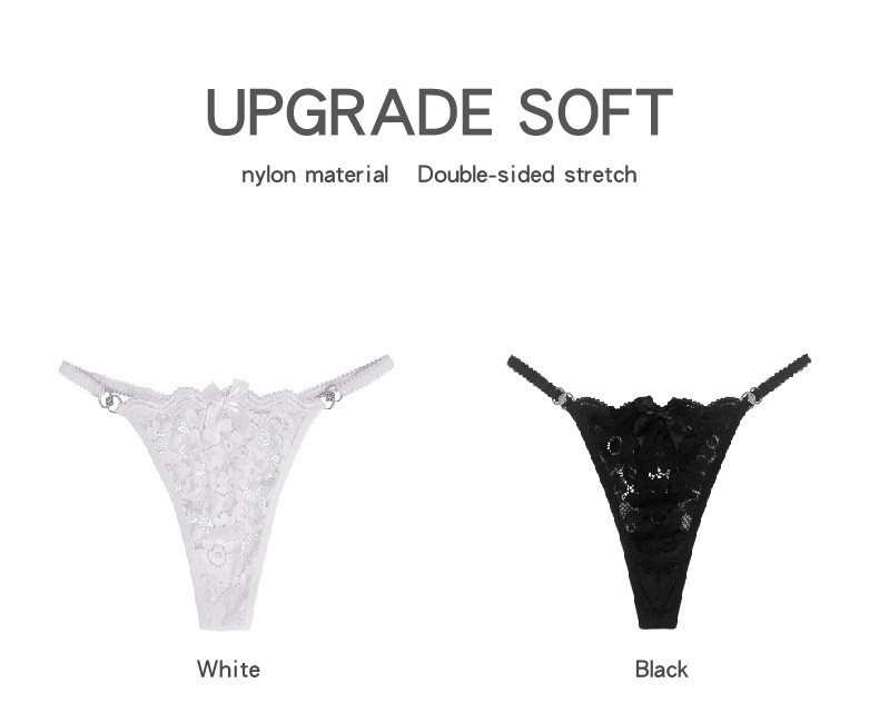 Lacey G Strings Low Rise String Thong Rhinestone Back Thong Invisible Panties Japanese Junior