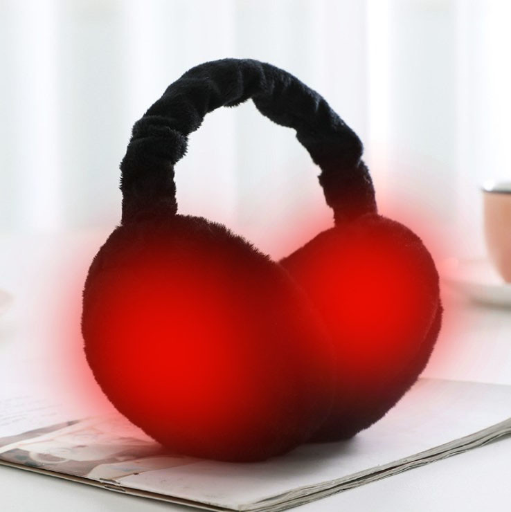 Foldable Rechargeable Heated Ear Warmers 65Degrees Temperature