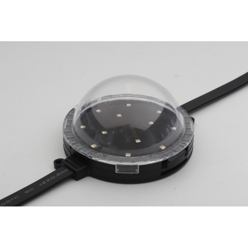 80MM LED Point Light 80mm PC Housing with Bayer LED Chips Controllable RGB IP67 Waterproof Lamp for Outdoor Amusement Park Facade Decoration