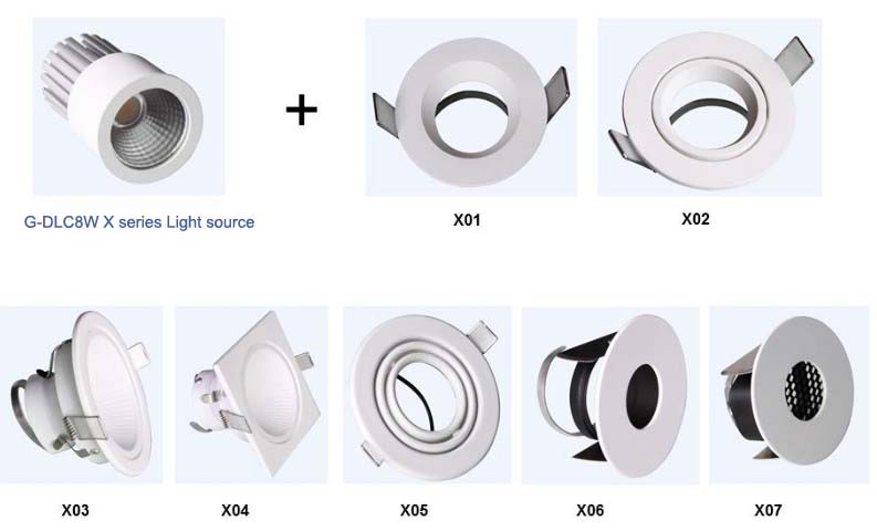 8W COB LED downlight