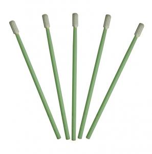 China Critical Environments Cleanroom Consumables Foam Tip Applicator Knitted Polyester on sale