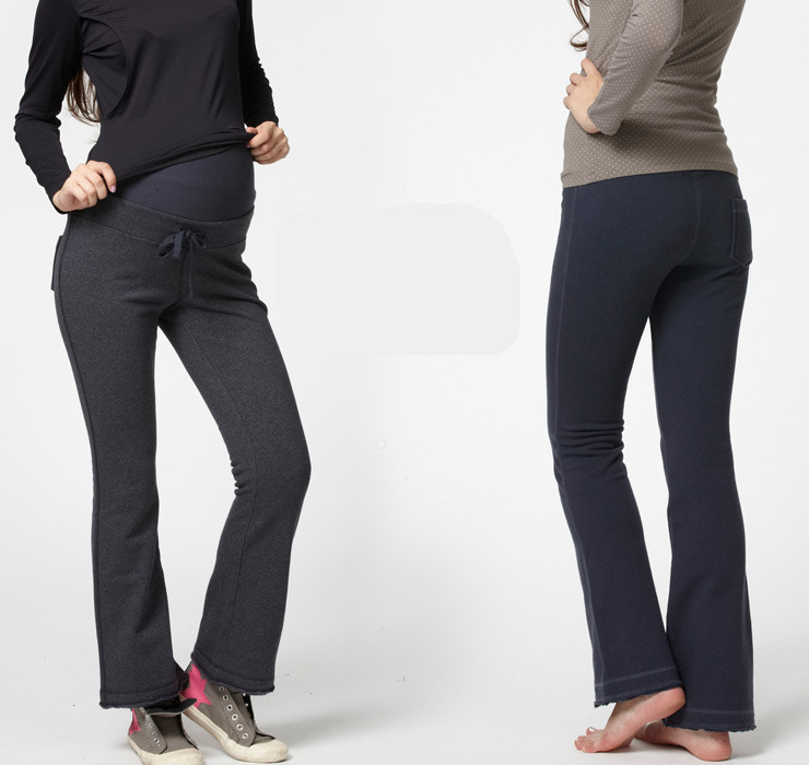Anti Allergy Womens Maternity Clothes Maternity Jogger Sweatpants Solid Color