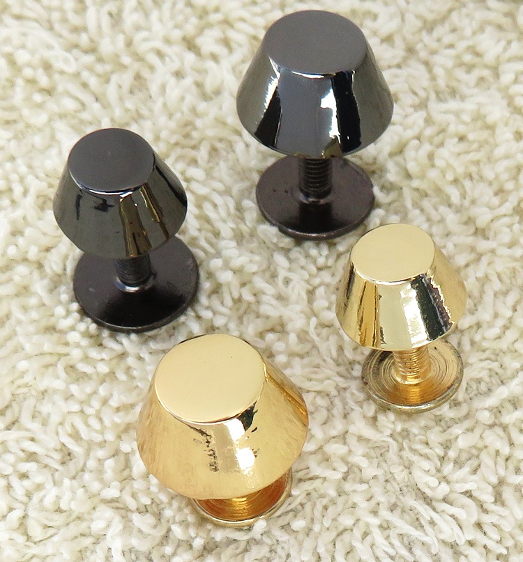 OEM Nickel Metal Flat Head Studs And Rivets Anti Wear Purse Bottom Protectors