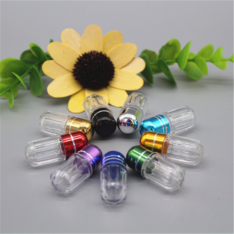 3g 13mm Plastic Bottle With Metal Cap Clear Blister Empty Capsule Shell