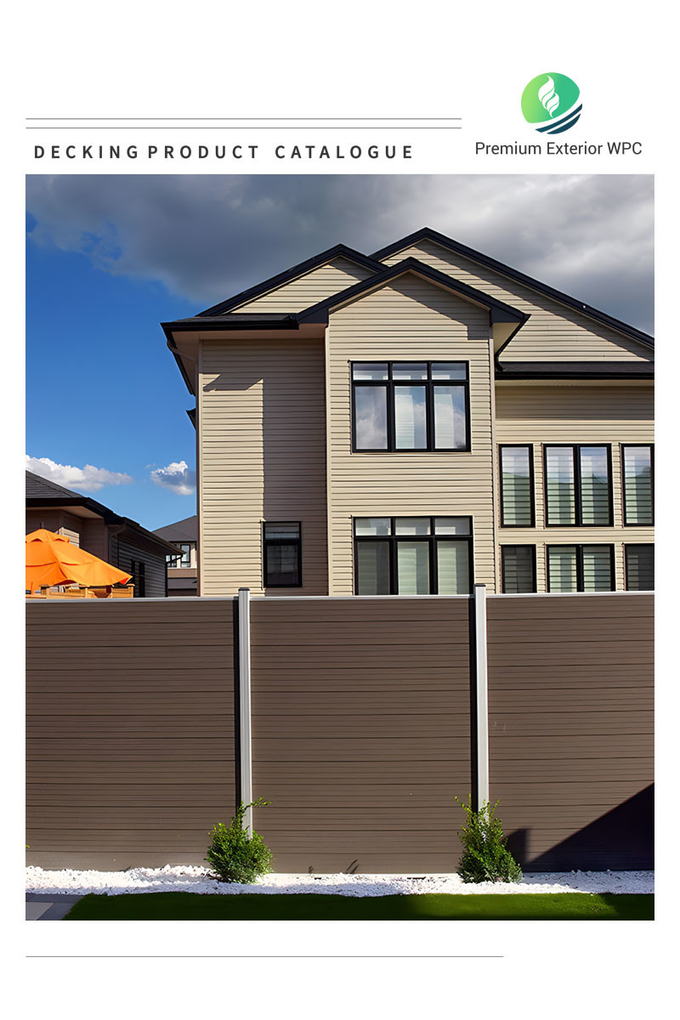 Residential Wood Plastic Composite Fence Panels WPC Fence Boards