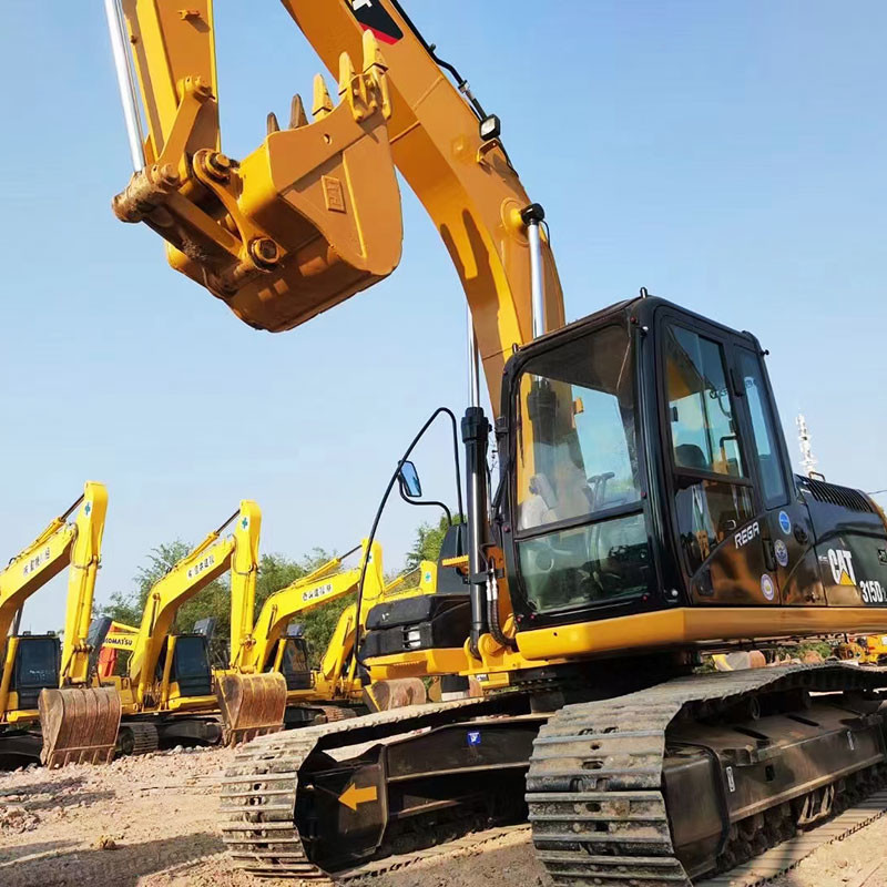 Used Caterpillar 315D Excavator 0.61m³ Bucket Capacity 91kw Rated Power Excellent Engine