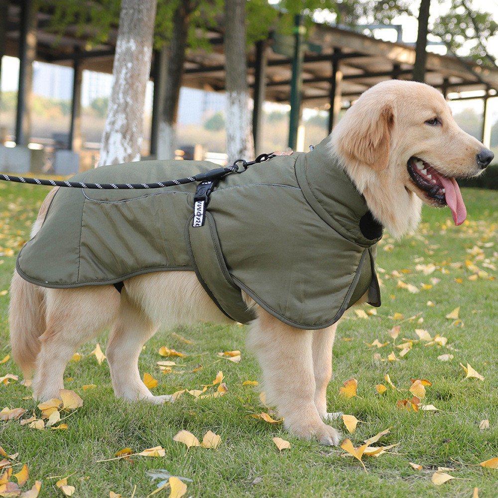 Cavalry Twill Fabric Cotton Outdoor Jacket Clothing For Pets In XL / 6XL Sizes